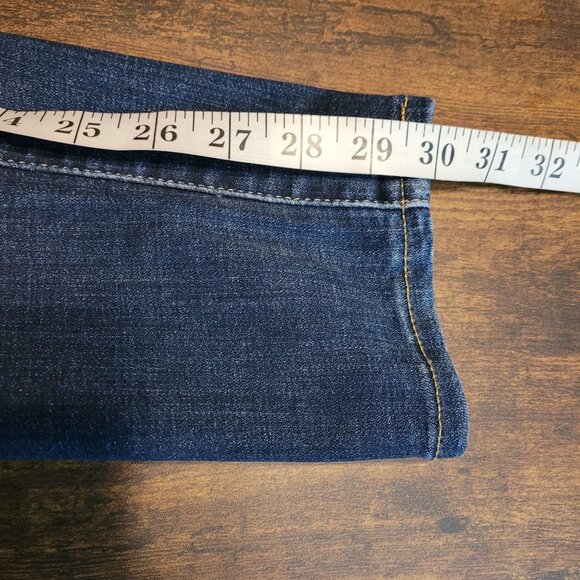 Levi's Jeans Sz 28 Hyper Soft 721 High Rise Skinny Medium Dark Wash Stretch NWT - Picture 10 of 11